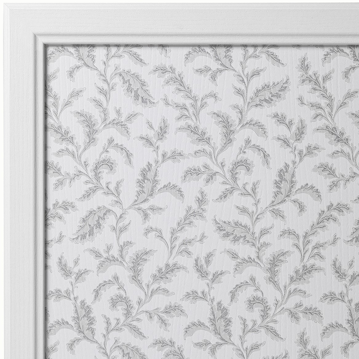 Bianco frassino glitter argento