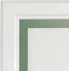 Bianco frassino e profilo verde